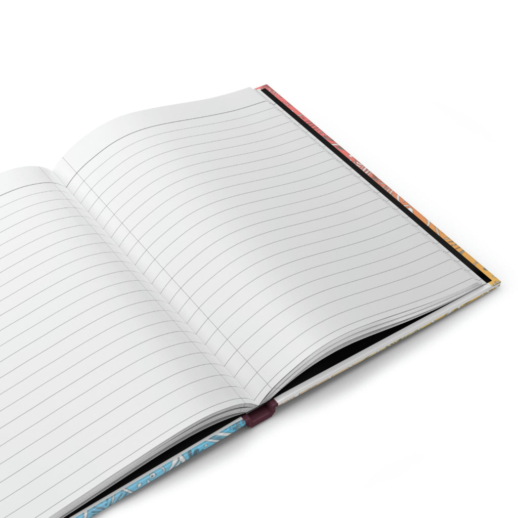 Crystal Dreams- 150 page (75 sheets) Lined Hardback Journal |Snowflake Crystal Rainbow