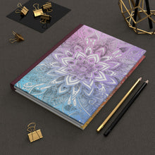 Load image into Gallery viewer, Crystal Dreams- 150 page (75 sheets) Lined Hardback Journal |Snowflake Crystal Rainbow
