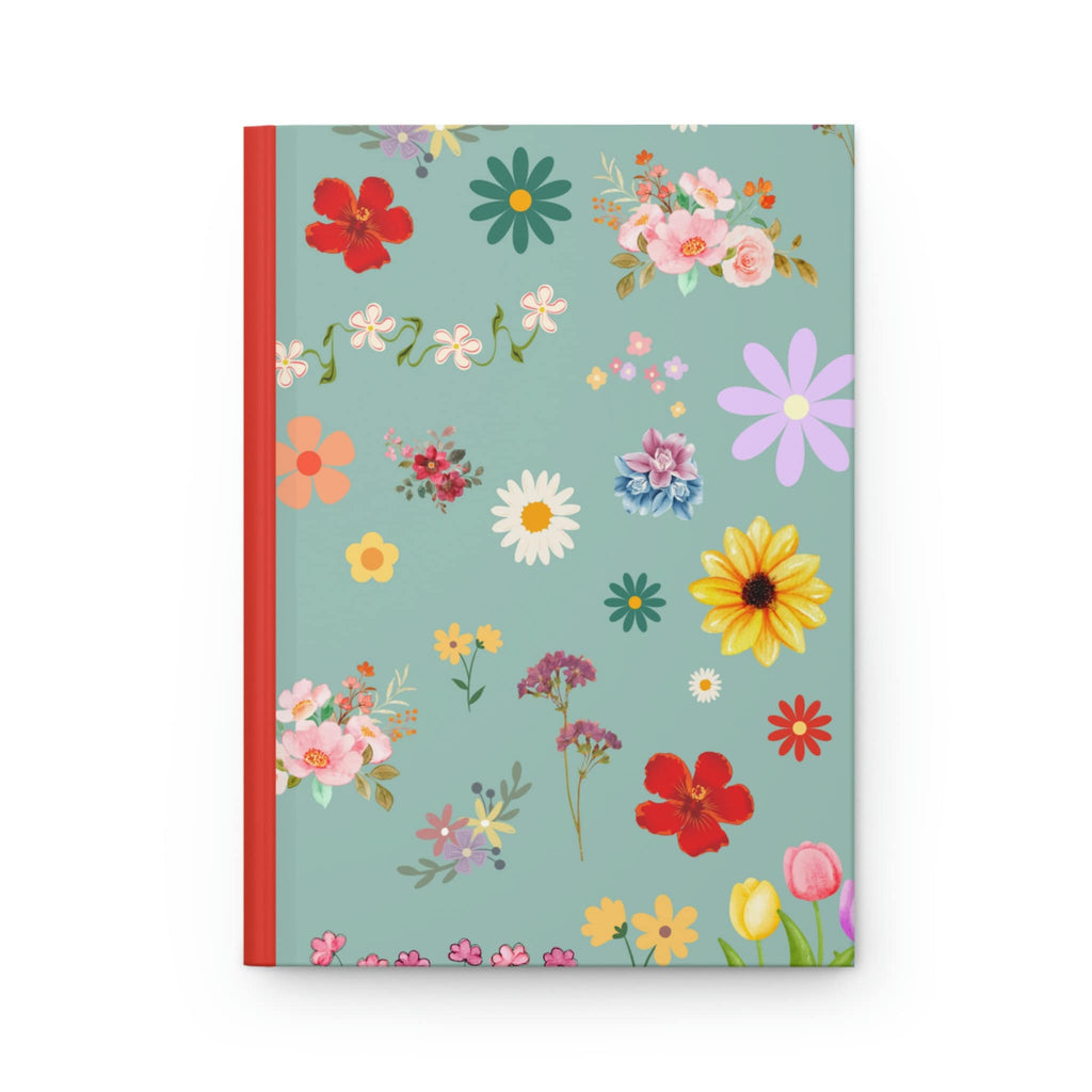 Victorian Flower Journal  - 150 page (75 sheets) Lined Hardback Journal |  Flowers