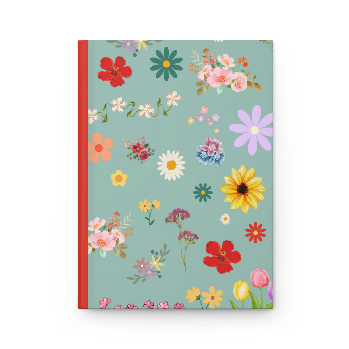 Victorian Flower Journal  - 150 page (75 sheets) Lined Hardback Journal |  Flowers