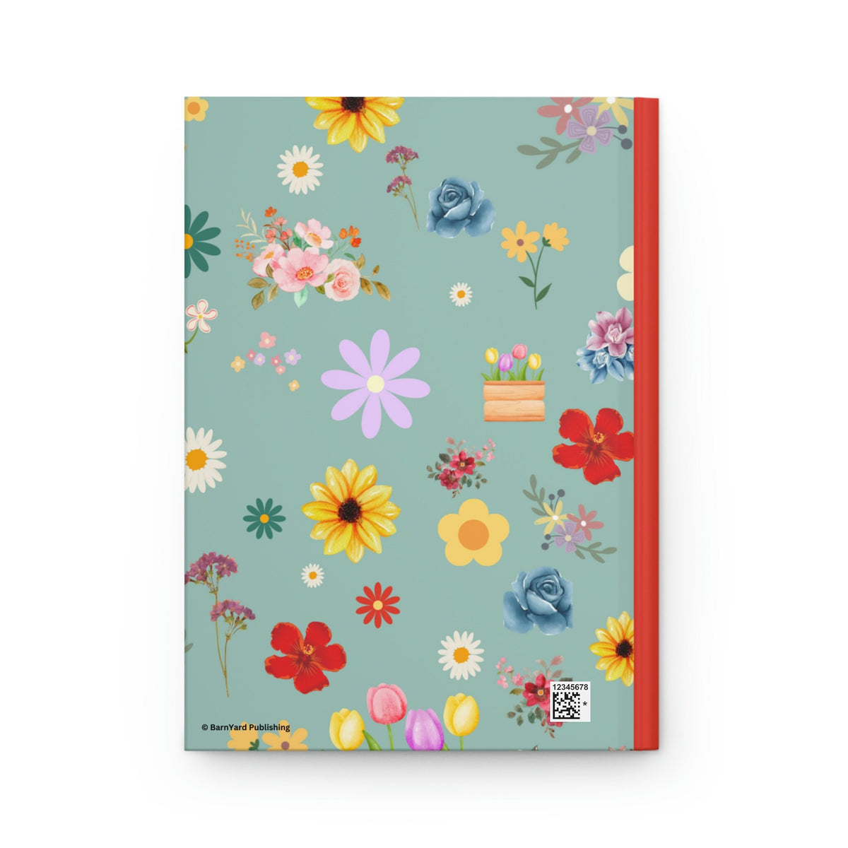 Victorian Flower Journal  - 150 page (75 sheets) Lined Hardback Journal |  Flowers