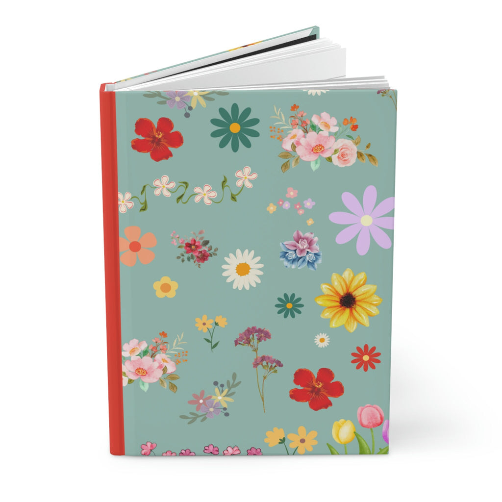 Victorian Flower Journal  - 150 page (75 sheets) Lined Hardback Journal |  Flowers