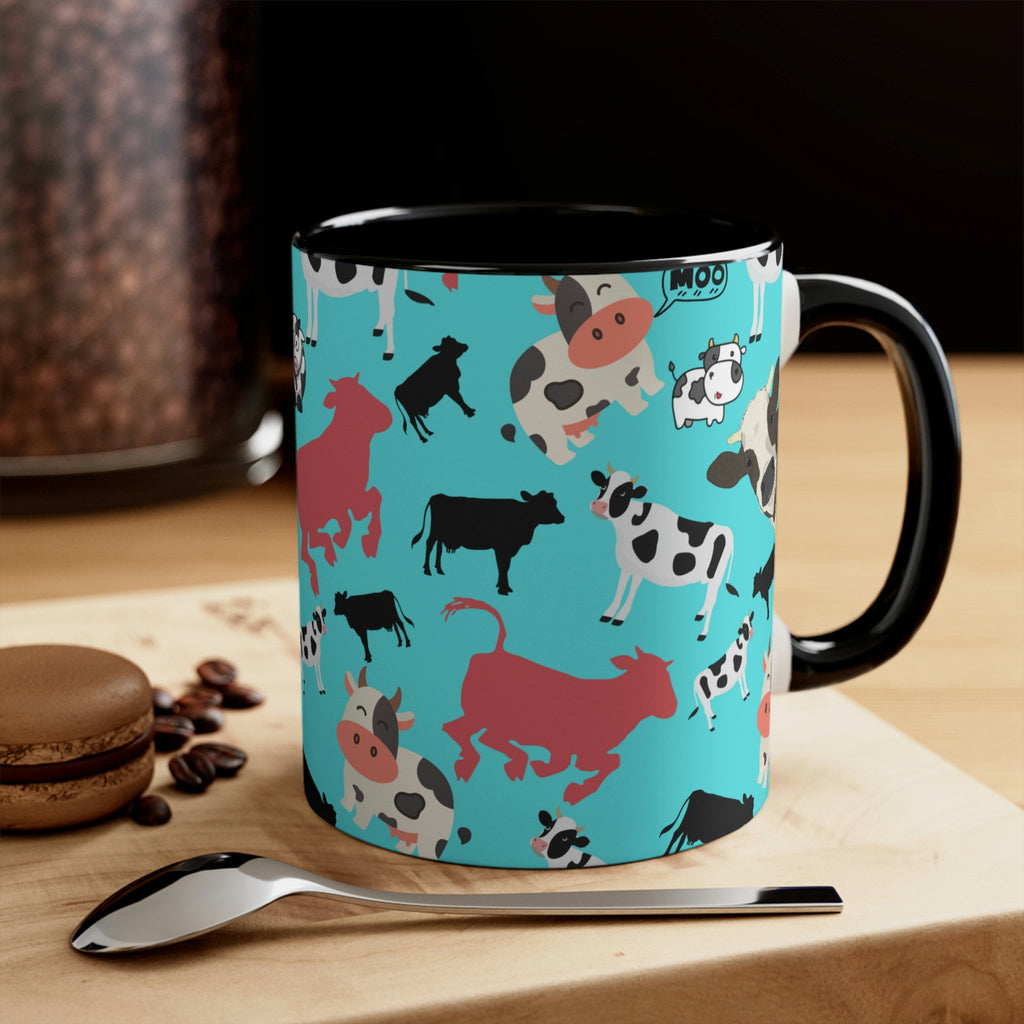 Classic Cows Funny Coffee Mug, 11oz | Funny Gift | Funny Coffee Mug | Funny Cow Coffee Mug