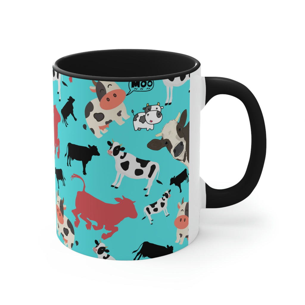Classic Cows Funny Coffee Mug, 11oz | Funny Gift | Funny Coffee Mug | Funny Cow Coffee Mug