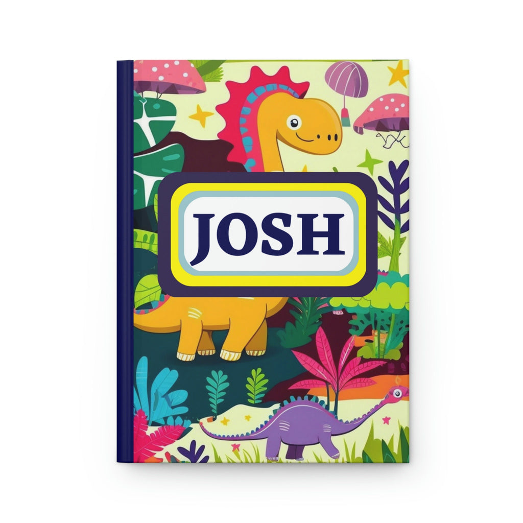 Personalized Cute Dinosaur Lined Journal - 150 page (75 sheets) Lined Hardback Journal