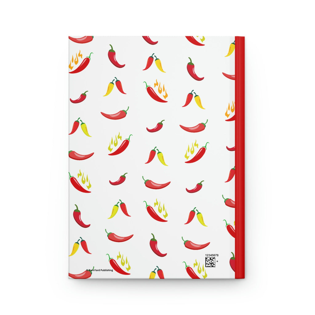Personalized Chili Pepper Lined Journal - 150 page (75 sheets) Lined Hardback Journal