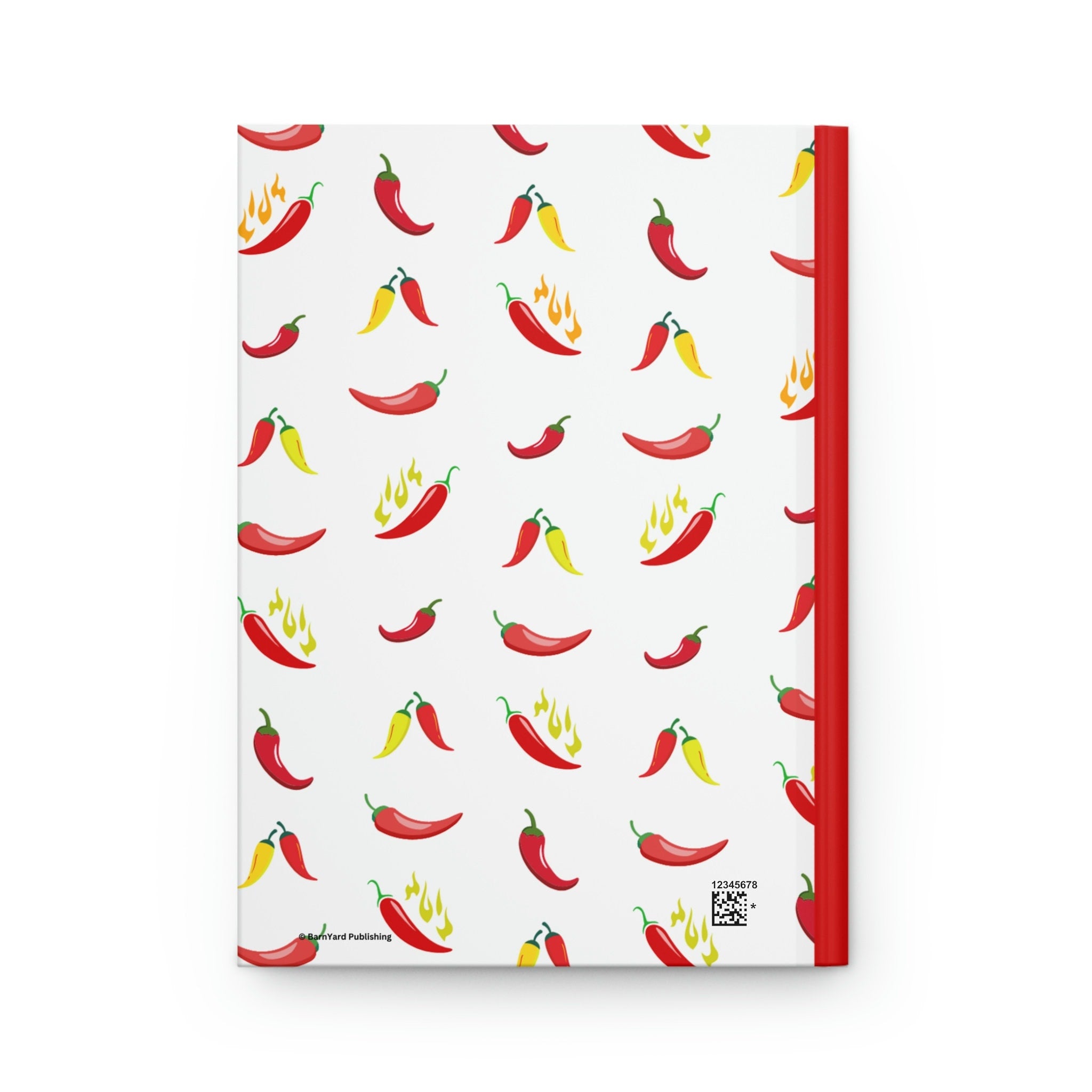 Personalized Chili Pepper Lined Journal - 150 page (75 sheets) Lined Hardback Journal