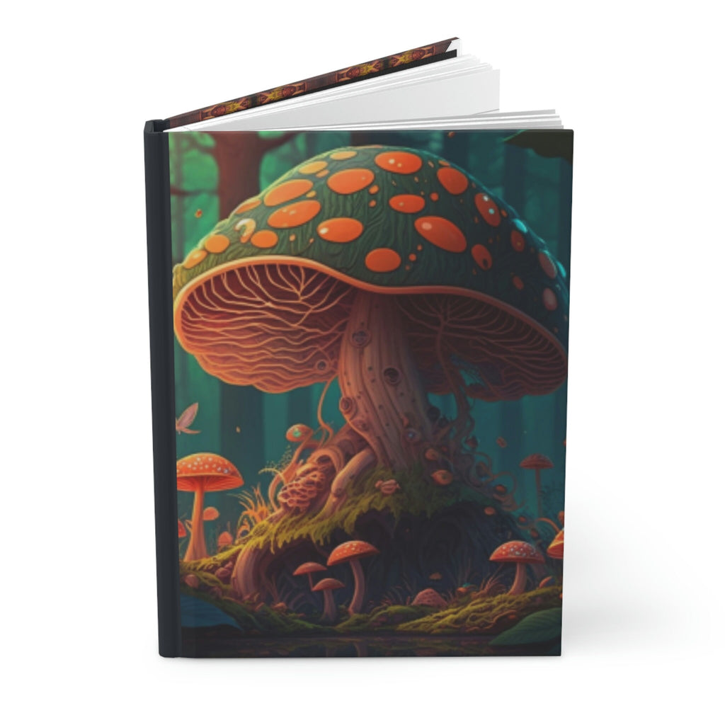 Enchanted Forest Mushroom - 150 page (75 sheets) Lined Hardback Journal | Secret Forest Mushroom