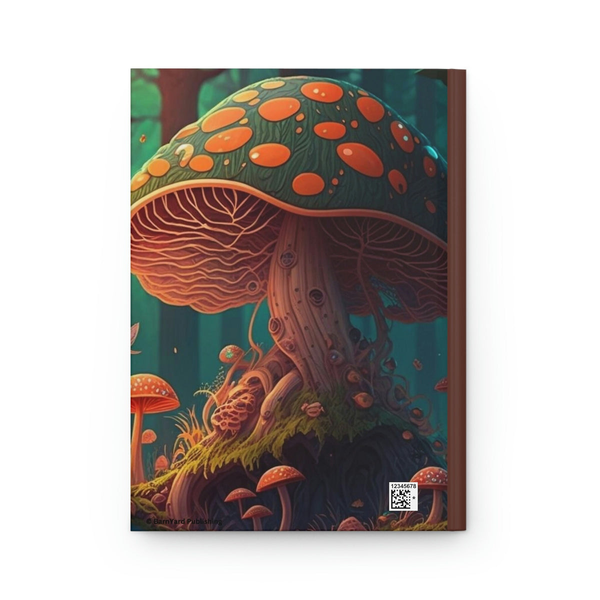 Secret Garden Mushrooms  - 150 page (75 sheets) Lined Hardback Journal  | Mushroom Fantasy Enchanted Forest Journal for Notes