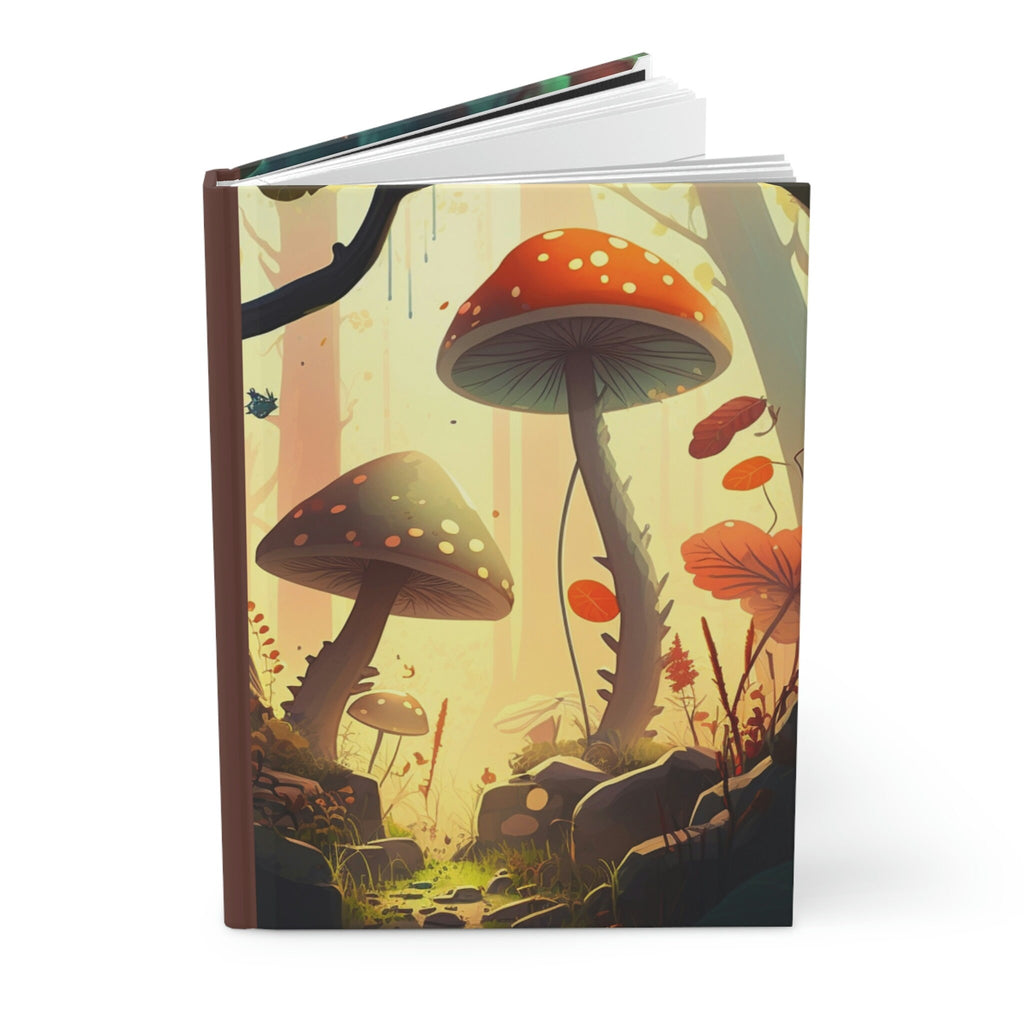 Secret Garden Mushrooms  - 150 page (75 sheets) Lined Hardback Journal  | Mushroom Fantasy Enchanted Forest Journal for Notes