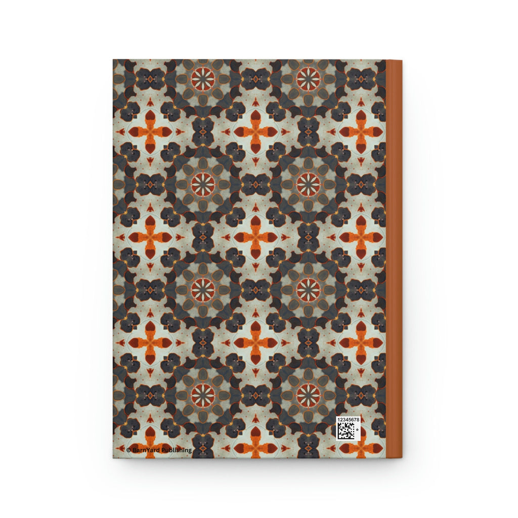 Black, Orange, and Gold Koi Fish  - 150 page (75 sheets) Lined Hardback Journal | Koi Fish Secret Pond