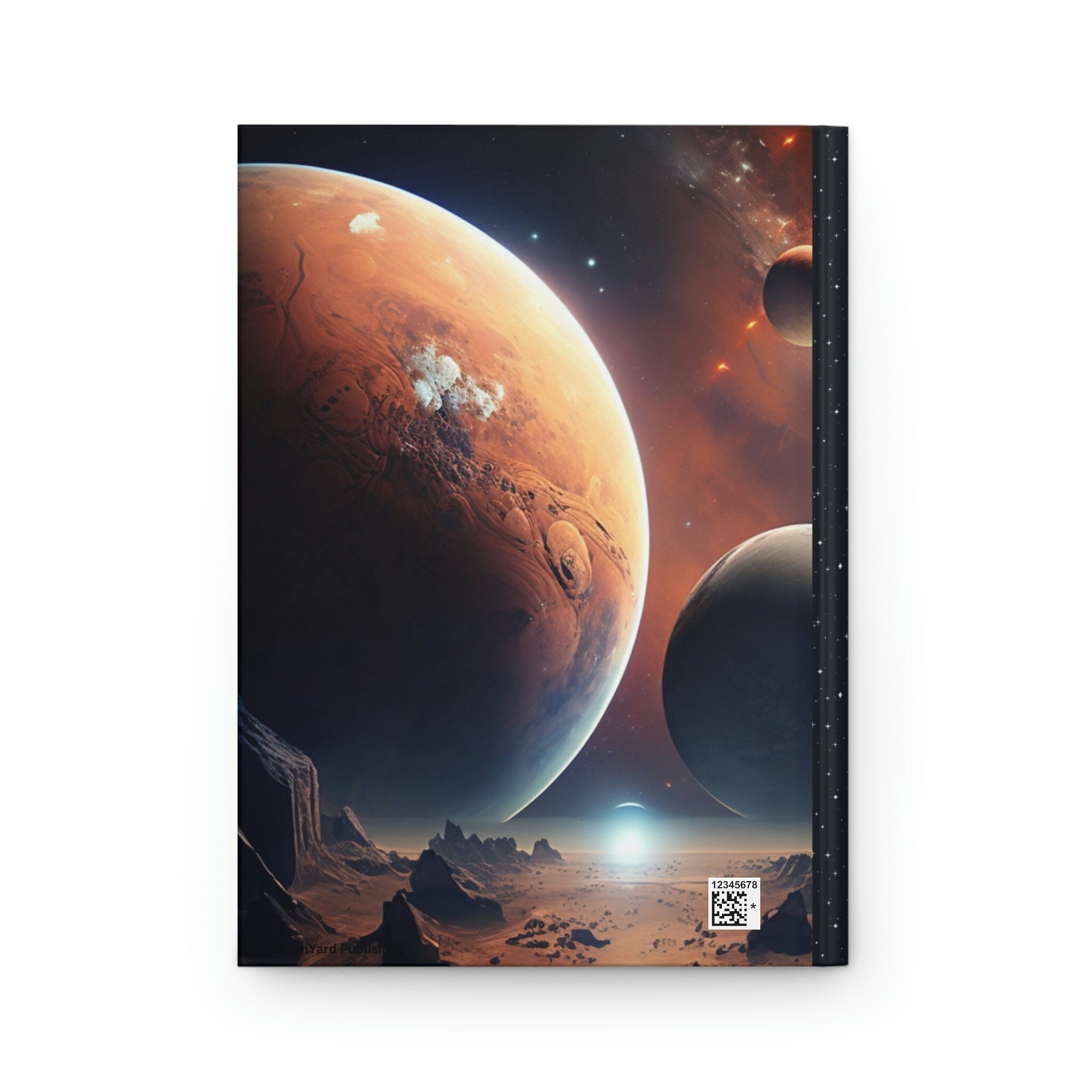 Space Traveler    - 150 page (75 sheets) Lined Hardback Journal |Astronaut in Outer Space on Mars