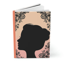 Load image into Gallery viewer, Southern Belle - 150 page (75 sheets) Lined Hardback Journal | Beautiful Woman Southern Belle Portrait
