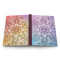 Crystal Dreams- 150 page (75 sheets) Lined Hardback Journal |Snowflake Crystal Rainbow