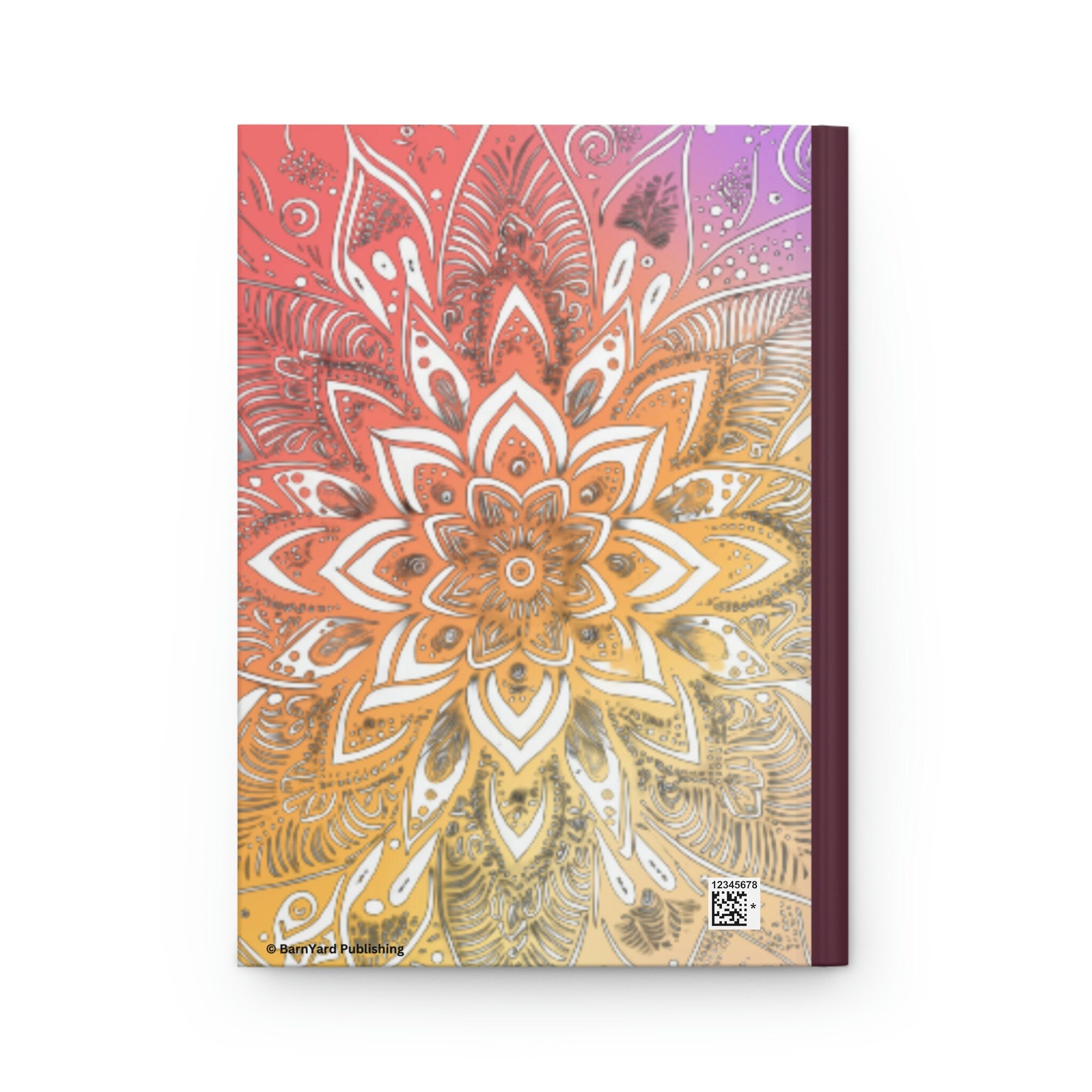 Crystal Dreams- 150 page (75 sheets) Lined Hardback Journal |Snowflake Crystal Rainbow