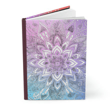Load image into Gallery viewer, Crystal Dreams- 150 page (75 sheets) Lined Hardback Journal |Snowflake Crystal Rainbow
