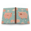 Little Pigs  - 150 page (75 sheets) Lined Hardback Journal | Cute Playful Little Pigs