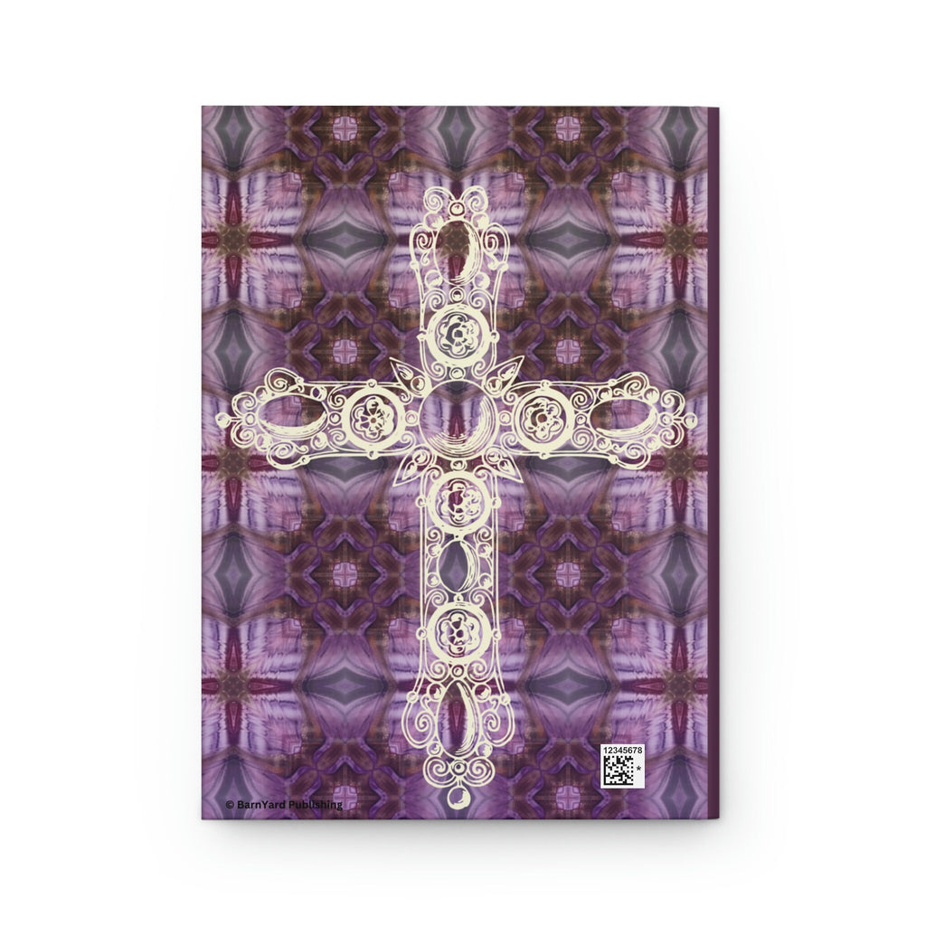 Christian Cross Mosaic Tiles - 150 page (75 sheets) Lined Hardback Journal |