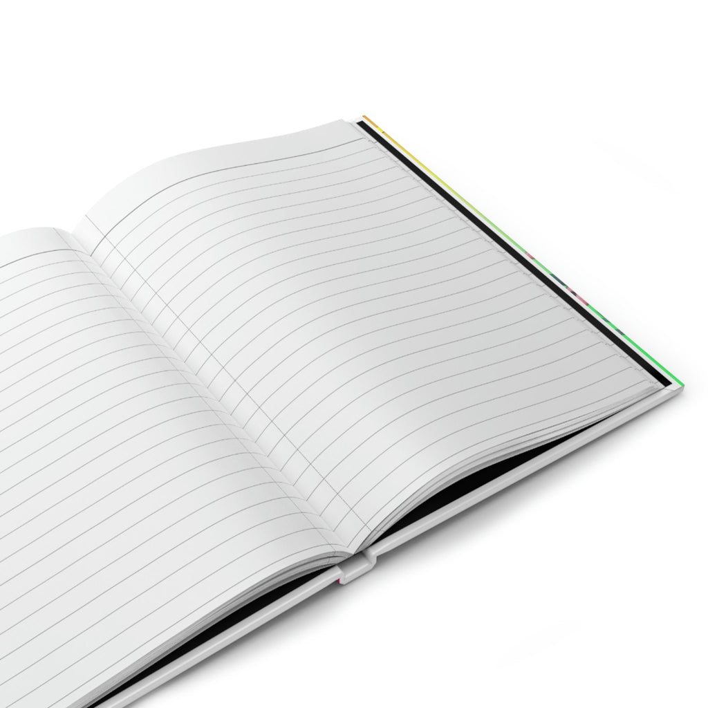 Kawaii Rainbow Unicorns - 150 page (75 sheets) Lined Hardback Journal