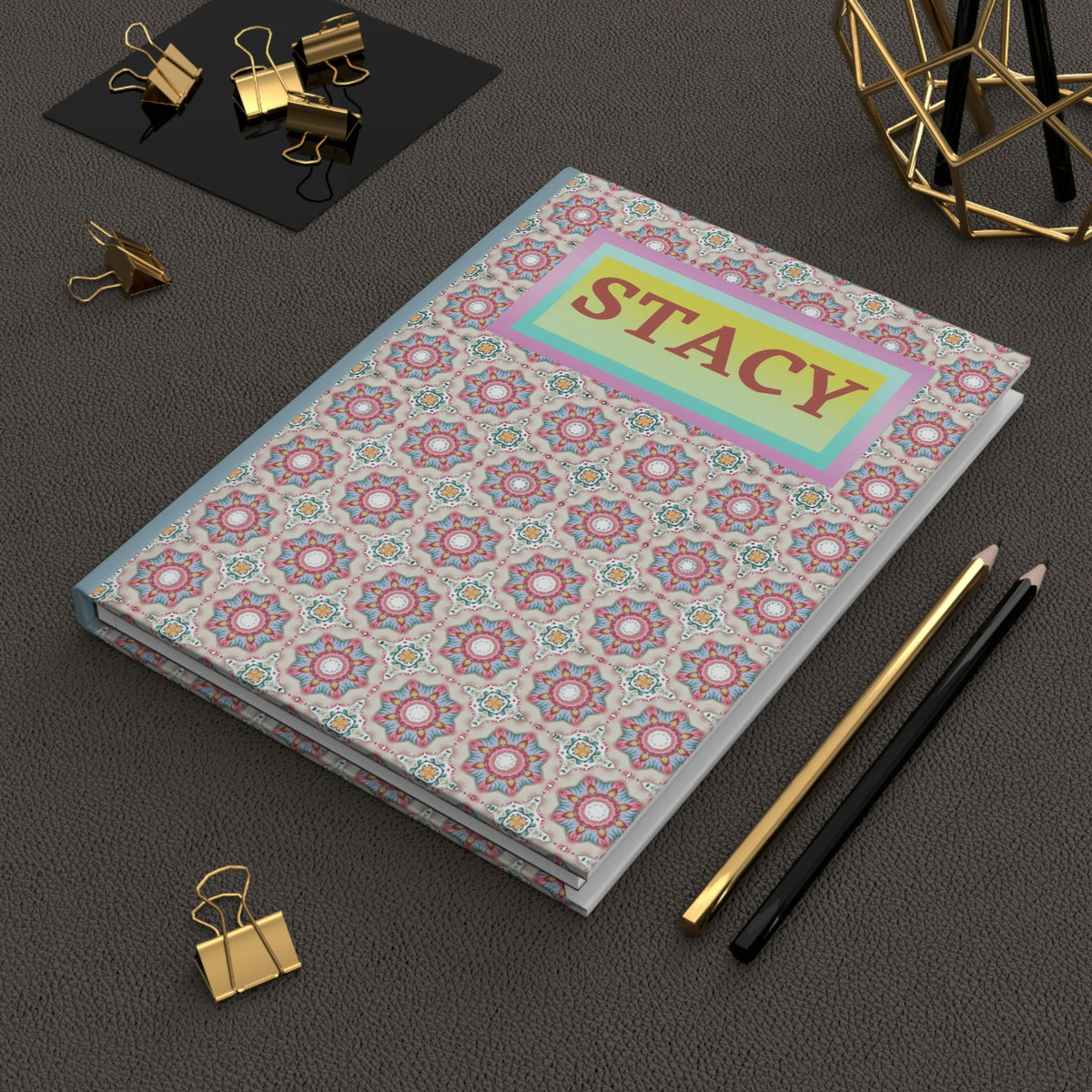 Personalized Journal - Your Name Here! - 150 page (75 sheets) Lined Hardback Journal