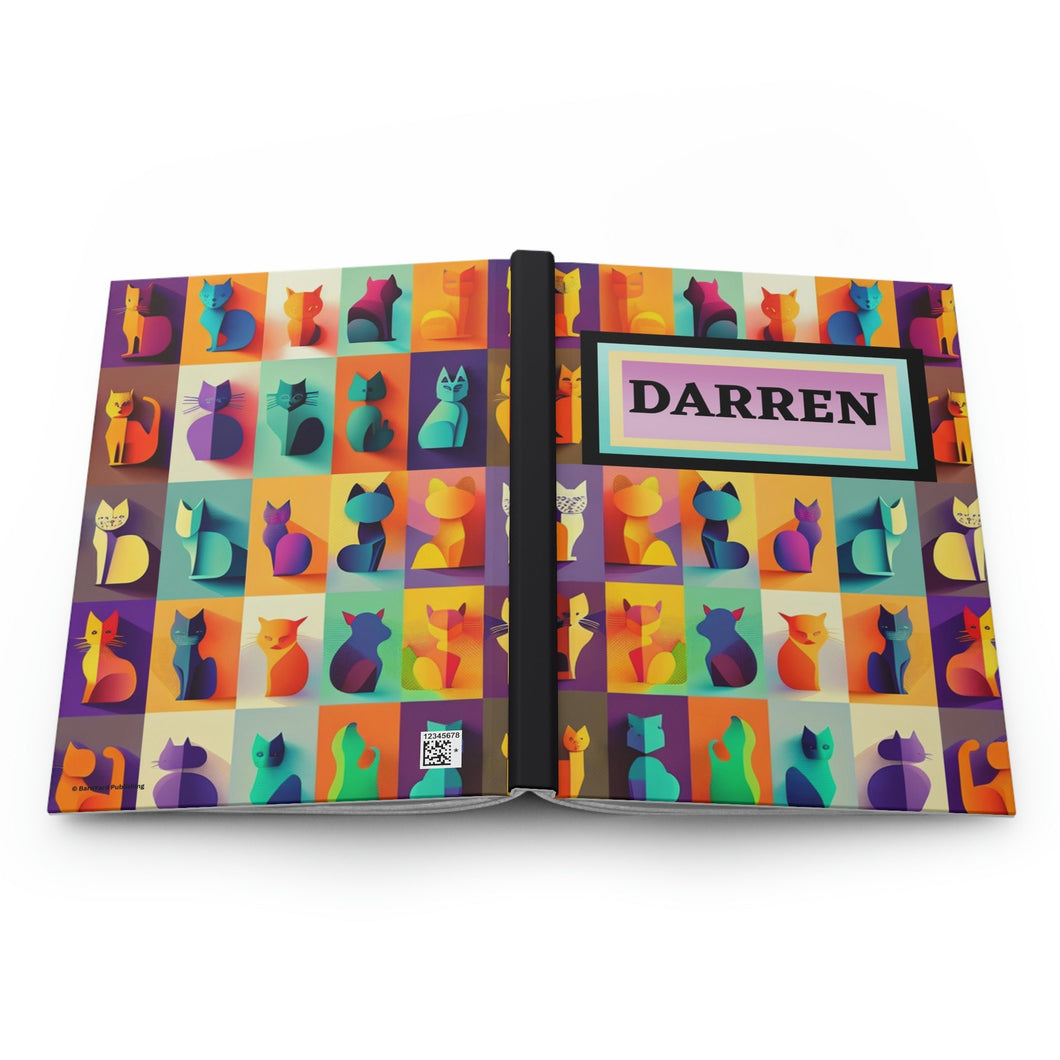 Personalized Journal - Your Name Here! - 150 page (75 sheets) Lined Hardback Journal