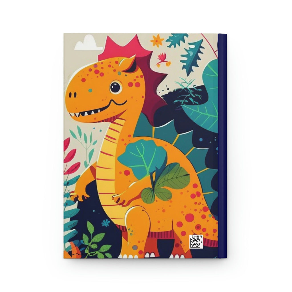 Personalized Cute Dinosaur Lined Journal - 150 page (75 sheets) Lined Hardback Journal